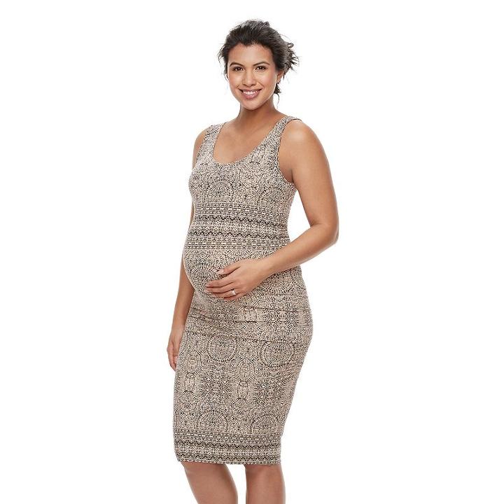 Maternity A:glow Ruched Tank Dress, Women's, Size: Xs-mat, Blue