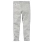 Girls 4-8 Carter's Metallic Leggings, Girl's, Size: 4, Light Grey