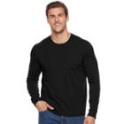 Men's Sonoma Goods For Life&trade; Modern-fit Flexwear Pocket Tee, Size: L Tall, Black