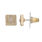Lc Lauren Conrad Pave Square Stud Earrings, Women's, Pink