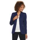 Petite Dana Buchman Notch Collar Blazer, Women's, Size: M Petite, Blue (navy)
