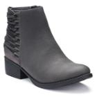 So&reg; Whitney Girls' Ankle Boots, Girl's, Size: 1, Med Grey