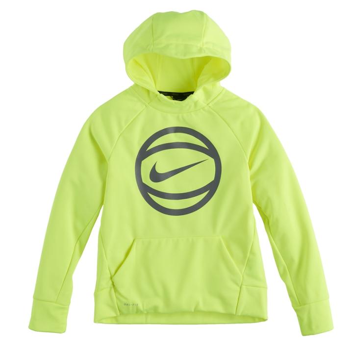 Boys 8-20 Nike Therma Basketball Hoodie, Size: Large, Drk Yellow