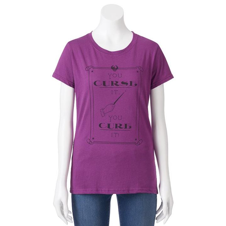 Juniors' J.k. Rowling Fantastic Beasts You Curse It Graphic Tee, Girl's, Size: Large, Med Red