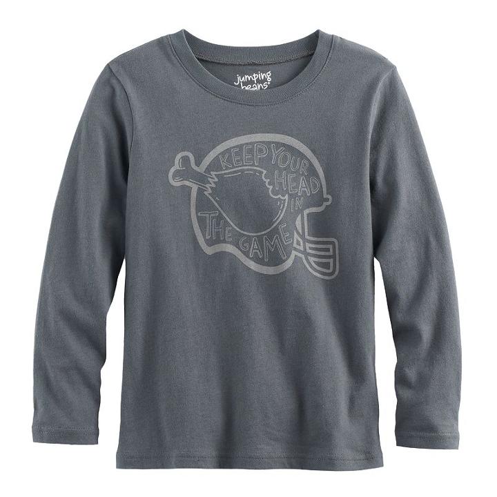 Boys 4-10 Jumping Beans&reg; Thanksgiving Softest Graphic Tee, Size: 8, Dark Grey
