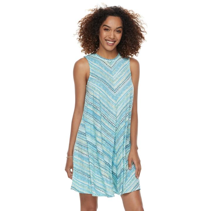 Women's Sonoma Goods For Life&trade; High Neck Swing Dress, Size: Small, Dark Blue