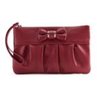 Apt. 9&reg; Bobby Bow Rfid-blocking Wristlet, Women's, Red
