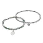 Lc Lauren Conrad Leaf Beaded Bracelet Set, Women's, Blue