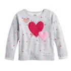 Girls 4-10 Jumping Beans&reg; Softest Fleece Fuzzy Applique Pullover, Size: 6x, Light Grey