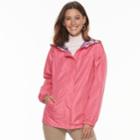 Women's D.e.t.a.i.l.s Hooded Reversible Jacket, Size: Medium, Med Pink
