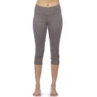 Women's Pl Movement Shirred Yoga Capri Leggings, Size: Large, Grey Other