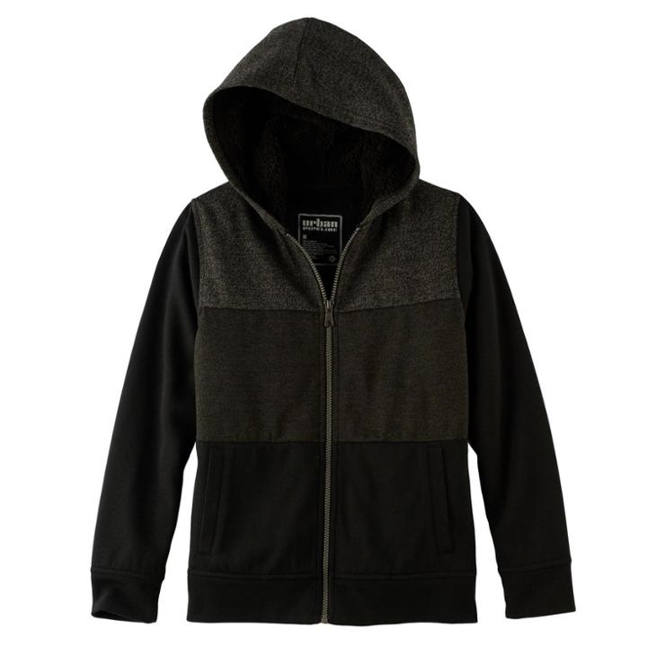 Boys 8-20 Urban Pipeline&reg; Colorblock Fleece Hoodie, Size: Small, Med Grey