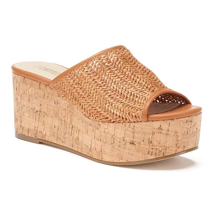 Style Charles By Charles David Clarissa Women's Platform Wedge Sandals, Girl's, Size: 7, Brown