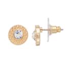 Lc Lauren Conrad Art Deco Nickel Free Button Stud Earrings, Women's, Gold