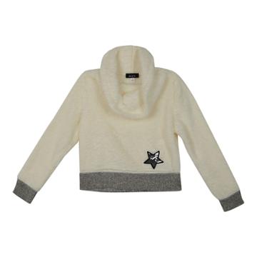 Girls 7-16 Iz Amy Byer Plush Cowlneck Sweater, Size: Large, White