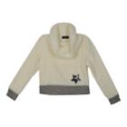 Girls 7-16 Iz Amy Byer Plush Cowlneck Sweater, Size: Large, White