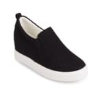 Wanted Women's Slip-on Sneaker Wedge Shoes, Size: 8.5, Black