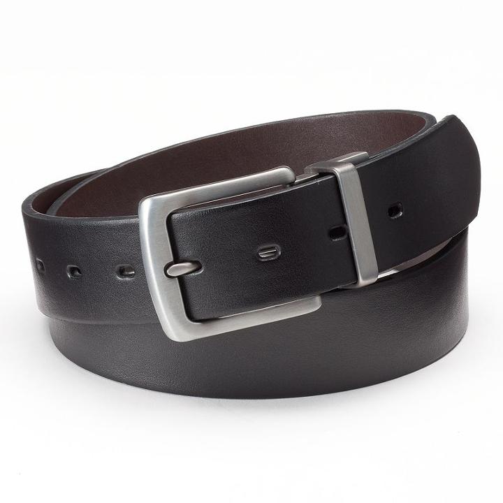 Rock & Republic&reg; Reversible Belt - Men, Size: Small, Grey (charcoal)