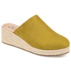 Journee Collection Lolita Women's Espadrille Wedges, Size: 8, Green