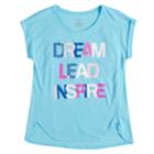 Girls 7-16 So&reg; Easy Roll Cuff Graphic Tee, Size: 12, Turquoise/blue (turq/aqua)