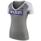 Women's Nike Kansas State Wildcats Football Top, Size: Large, Dark Grey