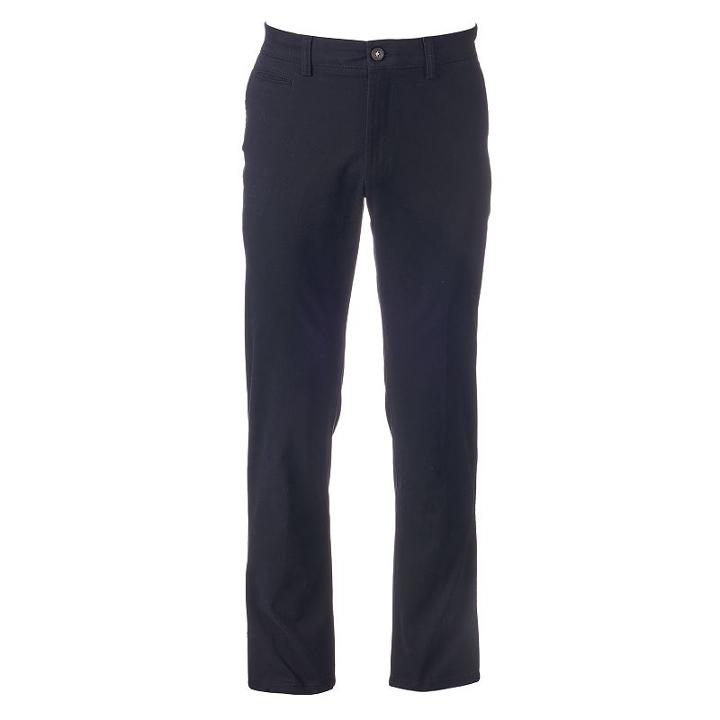 Men's Lee Slim-fit Stretch Chino Pants, Size: 38x32, Black