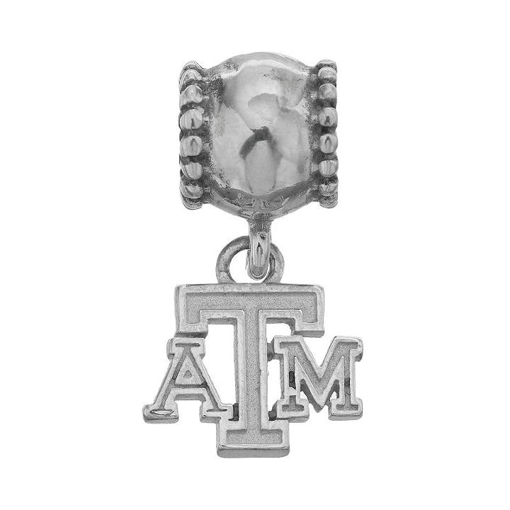 Dayna U Sterling Silver Texas A & M Aggies Team Logo Charm, Women's, Grey
