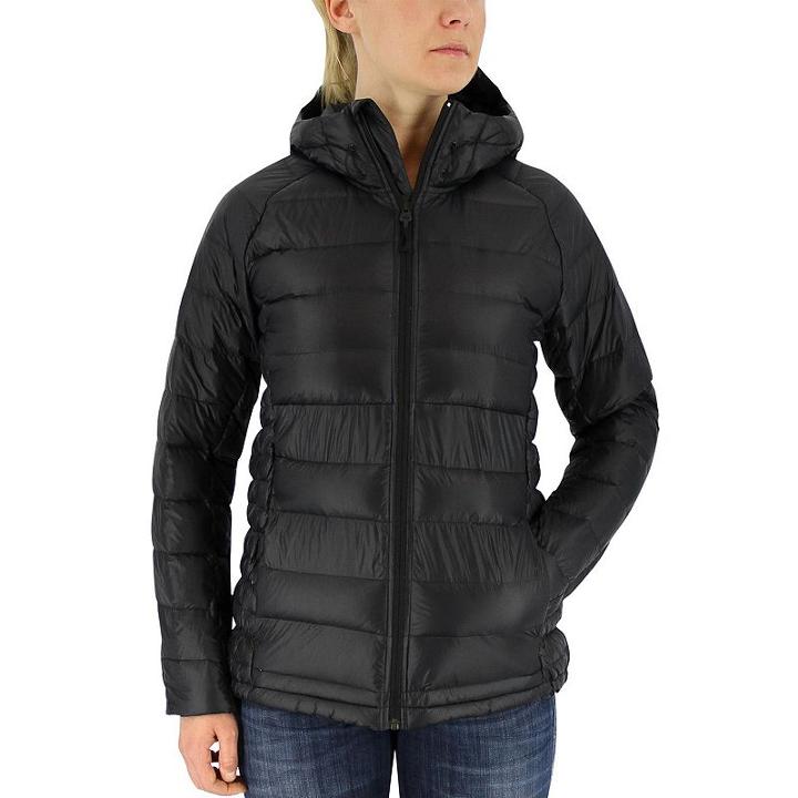Women's Adidas Outdoor Frost Hooded Down Jacket, Size: Large, Black