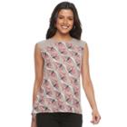 Women's Apt. 9&reg; High-low Georgette Top, Size: Xxl, Grey
