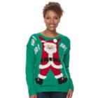 Women's Light Up Christmas Sweater, Size: Medium, Med Green