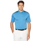 Men's Grand Slam Regular-fit Motionflow 360 Colorblock Performance Golf Polo, Size: Large, Pink Ovrfl
