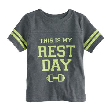Baby Boy Jumping Beans Tee Chest-seam Graphic Tee, Size: 24 Months, Med Grey