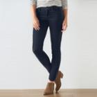 Women's Sonoma Goods For Life&trade; Corduroy Skinny Pants, Size: 16 Short, Blue (navy)
