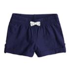 Girls 4-10 Jumping Beans&reg; Roll-cuff Slubbed Shorts, Size: 6x, Blue
