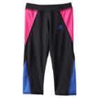 Girls 4-6x Adidas Climalite Colorblocked Capri Running Tights, Girl's, Size: 6x, Oxford