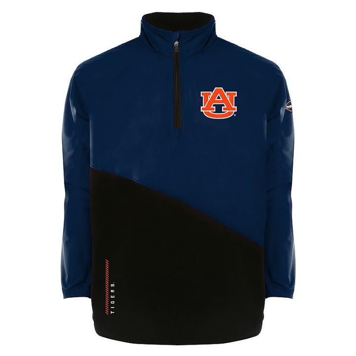 Men's Franchise Club Auburn Tigers All-cover Pullover, Size: Large, Dark Blue