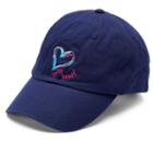 Women's Love This Life Open Heart Baseball Cap, Blue (navy)