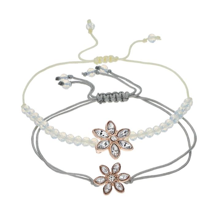 Lc Lauren Conrad Bead & Flower Bracelet Set, Women's, Pink