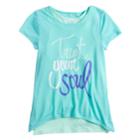 Girls 7-16 So&reg; Double-layered Tulip Hem Tee, Size: 7-8, Light Blue