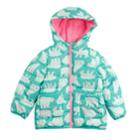 Girls 4-6x Carter's Polar Bear Puffer Jacket, Size: 6x, Blue