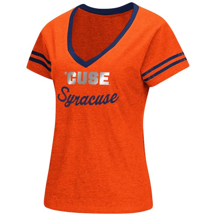 Women's Syracuse Orange Varsity Tee, Size: Medium, Drk Orange