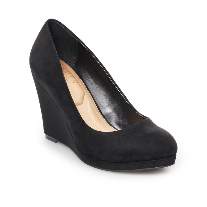 Apt. 9&reg; On Time Women's Wedges, Size: 7.5, Black