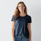 Women's Sonoma Goods For Life&trade; Essential Print Tee, Size: Large, Dark Blue