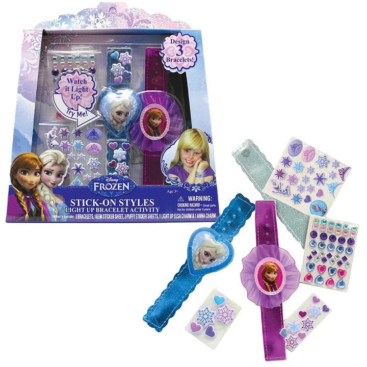Disney's Frozen Stick On Styles Light-up Bracelet Activity Kit, Girl's, Multicolor