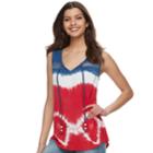Women's World Unity Tie-dye Tank, Size: Xs, Brt Red