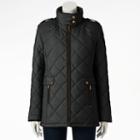 Women's Weathercast Quilted City Jacket, Size: Medium, Black