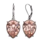 Simply Vera Vera Wang Pink Nickel Free Inverted Teardrop Earrings, Women's, Dark Pink