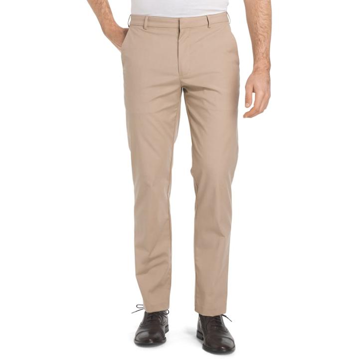 Big & Tall Van Heusen Flex Straight-fit Stretch Oxford Chino Pants, Men's, Size: 50x30, Beig/green (beig/khaki)
