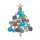 Napier Christmas Tree Pin, Women's, Multicolor