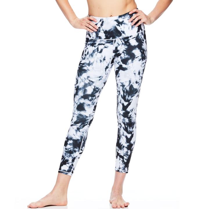 Women's Gaiam Shiva Yoga High-waisted Ankle Leggings, Size: Xl, Grey (charcoal)